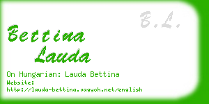 bettina lauda business card